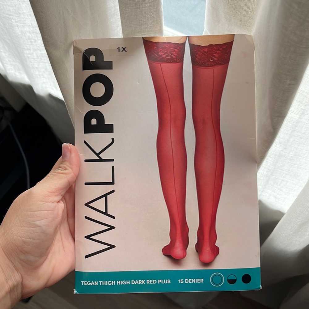 PLUS SIZE RED TIGHTS